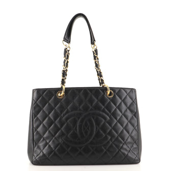 Chanel Grand Shopping Tote Quilted Caviar