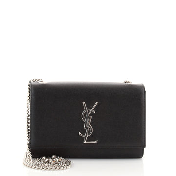 Saint Laurent Classic Monogram Crossbody Bag Grainy Leather Small