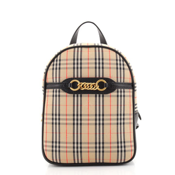 Burberry Link Backpack 1983 Knight Check Canvas Medium