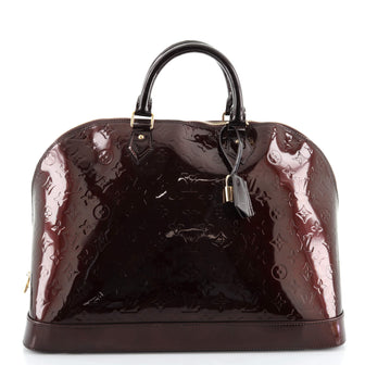 Louis Vuitton Alma Handbag Monogram Vernis XL