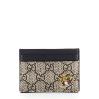Gucci Card Holder Printed GG Coated Canvas