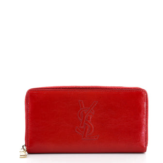 Saint Laurent Belle de Jour Zip Around Wallet Patent
