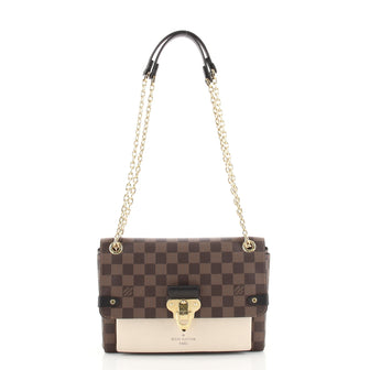 Louis Vuitton Vavin Handbag Damier with Leather PM