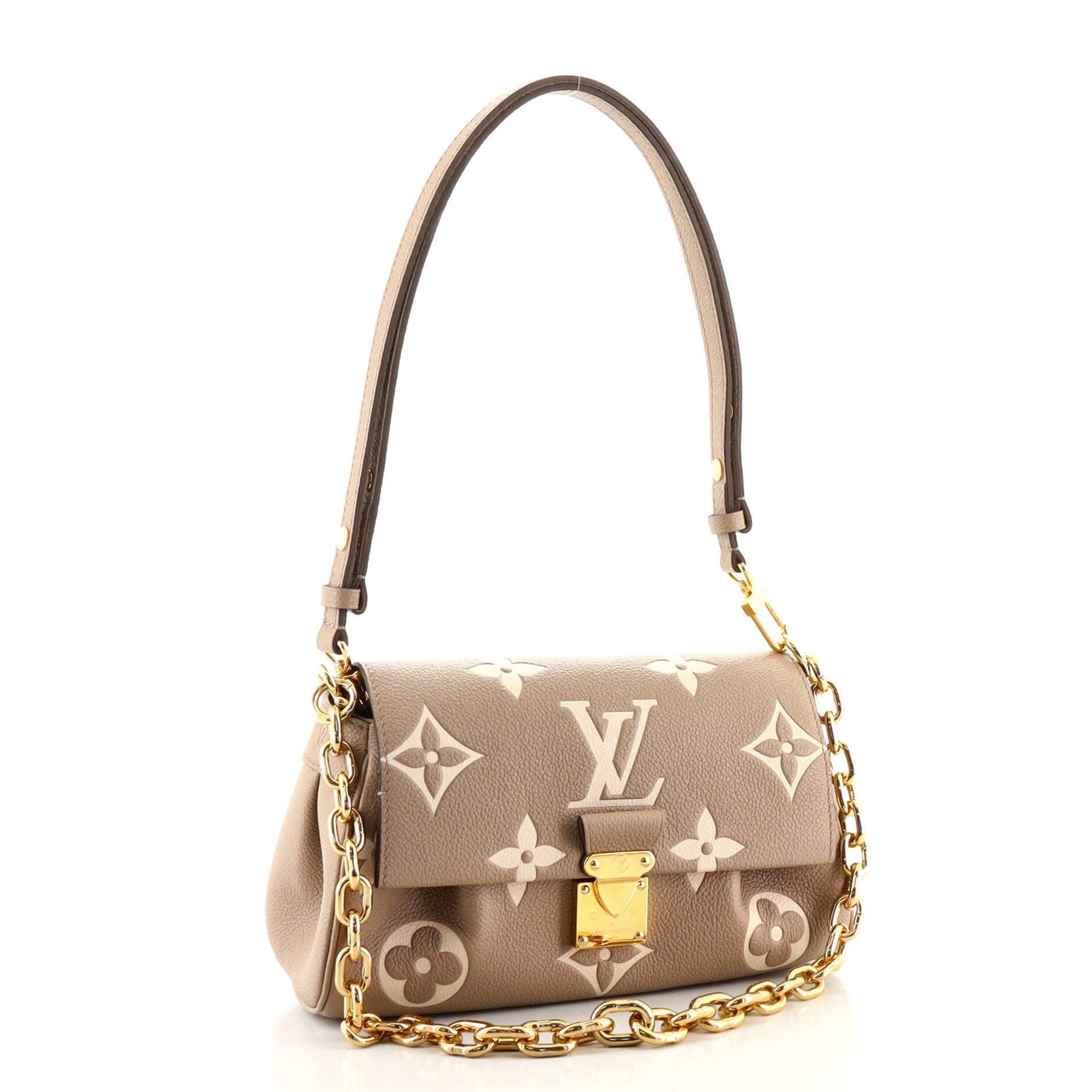 Louis Vuitton Favorite NM Handbag Bicolor Monogram Empreinte Giant