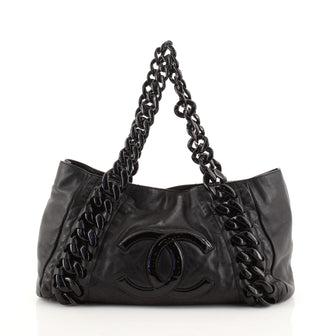 Chanel Resin Modern Chain Tote Calfskin East West