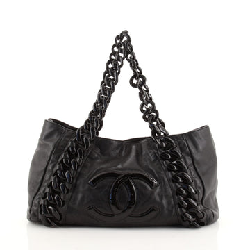 Chanel Resin Modern Chain Tote Calfskin East West