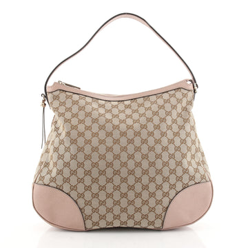 Gucci Bree Hobo GG Canvas with Leather Large
