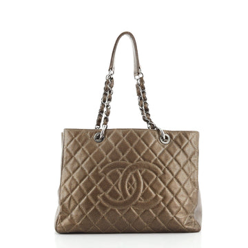 Chanel Grand Shopping Tote Quilted Caviar