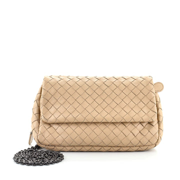 Bottega Veneta Expandable Chain Crossbody Bag Intrecciato Nappa Small