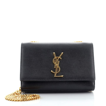 Saint Laurent Classic Monogram Crossbody Bag Grainy Leather Small