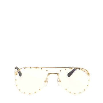 Louis Vuitton The Party Aviator Sunglasses Studded Metal