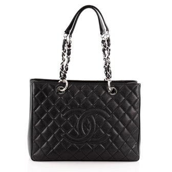 Chanel Grand Shopping Tote Quilted Caviar