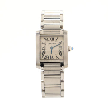 Cartier Tank Francaise Quartz Watch Stainless Steel 20