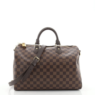 Louis Vuitton Speedy Bandouliere Bag Damier 35 Brown 943471
