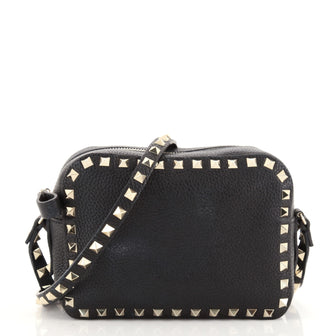 Valentino Rockstud Camera Crossbody Bag Leather