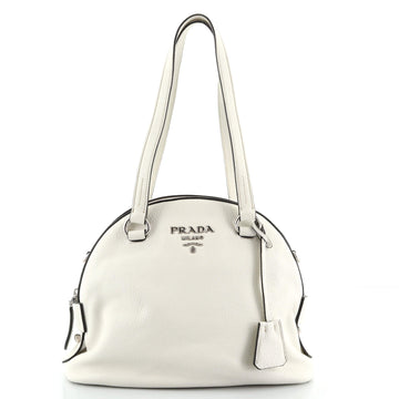 Prada Zip Around Dome Satchel Vitello Daino Small