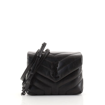 Saint Laurent LouLou Shoulder Bag Matelasse Chevron Leather Toy