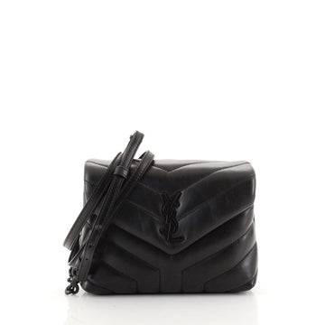 Saint Laurent LouLou Shoulder Bag Matelasse Chevron Leather Toy
