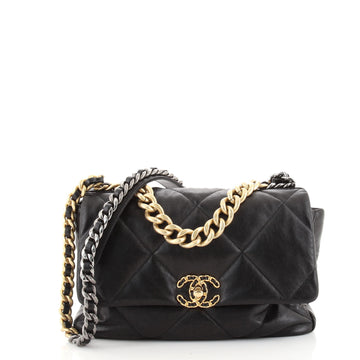 Chanel 19 Flap Bag Quilted Lambskin Large
