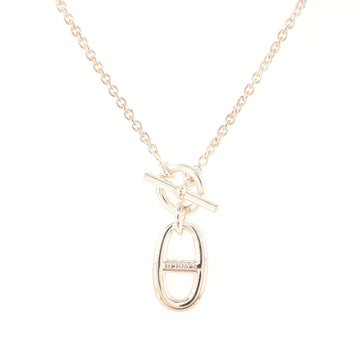 Hermes Chaine d'Ancre Pendant Necklace Sterling Silver
