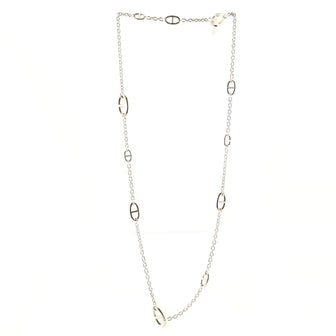 Hermes Farandole Long Necklace Sterling Silver 80