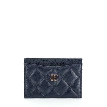Chanel Classic Card Holder Quilted Caviar
