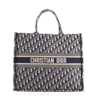 Christian Dior Book Tote Oblique Canvas Small