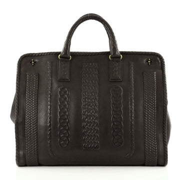 Bottega Veneta Celtic Embossed Tote Leather Large