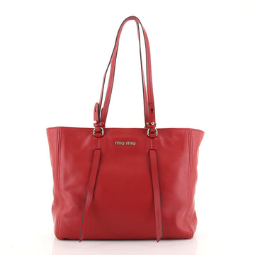 Miu Miu Zip Tote Vitello Soft Large