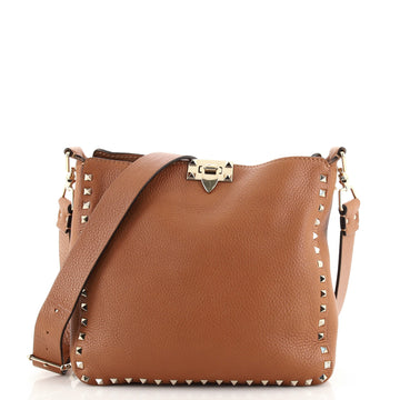 Valentino Rockstud Flip Lock Messenger Bag Leather Small