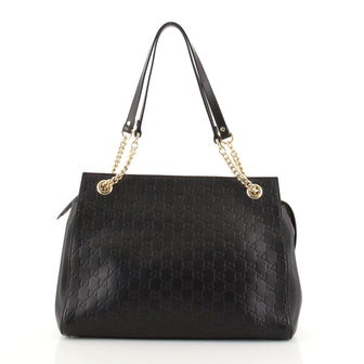 Gucci Soft Signature Shoulder Bag Guccissima Leather Large