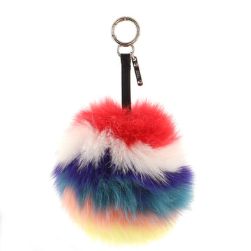 Fendi Pom Pom Bag Charm Fur