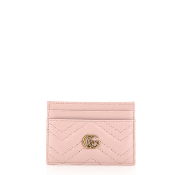Gucci GG Marmont Card Holder Matelasse Leather