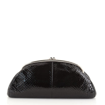 Chanel Timeless Clutch Glazed Python