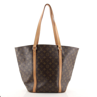 Louis Vuitton Shopping Sac Handbag Monogram Canvas MM