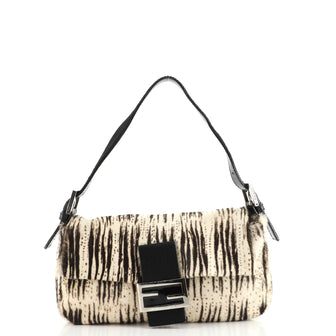 Fendi Baguette Bag Printed Pony Hair