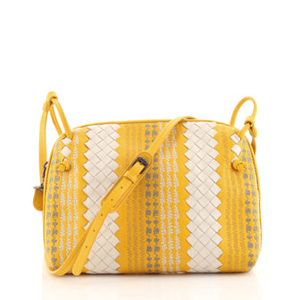 Bottega Veneta Nodini Crossbody Bag Embroidered Intrecciato Nappa Small