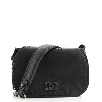 Chanel Paris-Edinburgh Highlander Messenger Bag Stitched Calfskin Mini