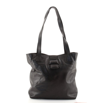 Chanel Vintage Logo Tote Leather Medium