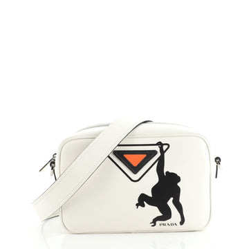 Prada Logo Camera Bag City Calf Medium