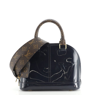 Louis Vuitton Alma Handbag Vernis with Monogram Canvas BB