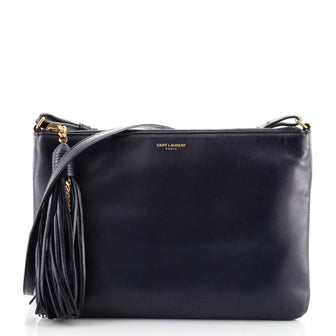 Saint Laurent Teen Monogram Crossbody Bag Leather