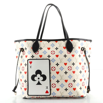 Louis Vuitton Limited Monogram Multicolor Game on Neverfull MM Tote
