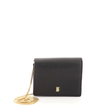 Burberry TB Wallet on Chain Leather Mini