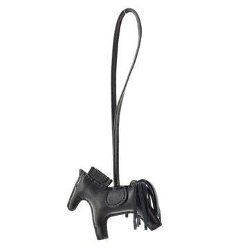 Hermes So Black GriGri Rodeo Bag Charm Leather PM