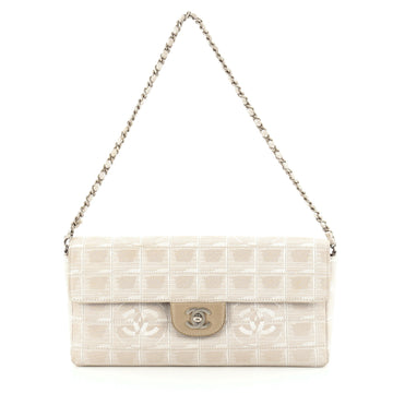 Chanel Travel Line Flap Bag Quilted Nylon East West