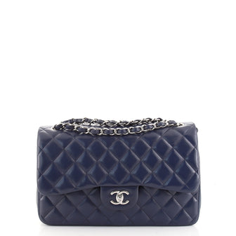 Chanel Classic Double Flap Bag Quilted Caviar Jumbo