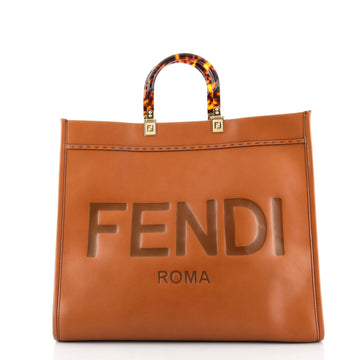 Fendi Sunshine Shopper Tote Leather Large