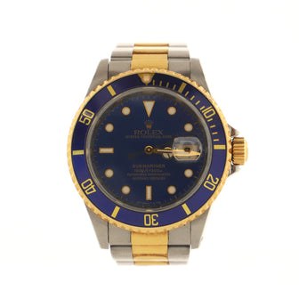 Rolex Oyster Perpetual Submariner Date Automatic Watch Stainless Steel and Yellow Gold 40