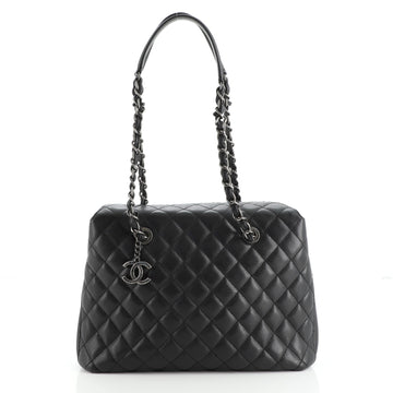Chanel City Shopping Tote Quilted Caviar Small